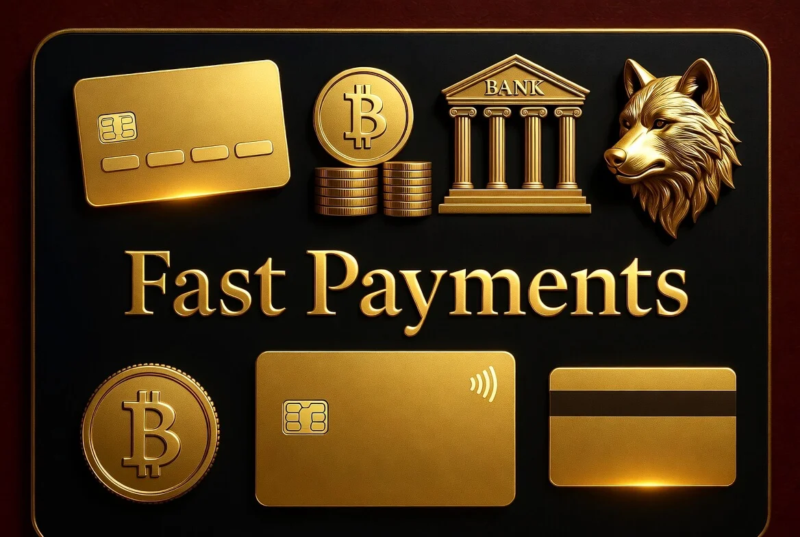 Wolf Winner withdrawal and deposit payment methods for Australia