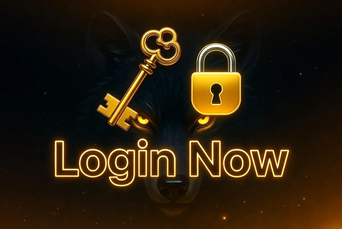 Wolf Winner login and account registration screen